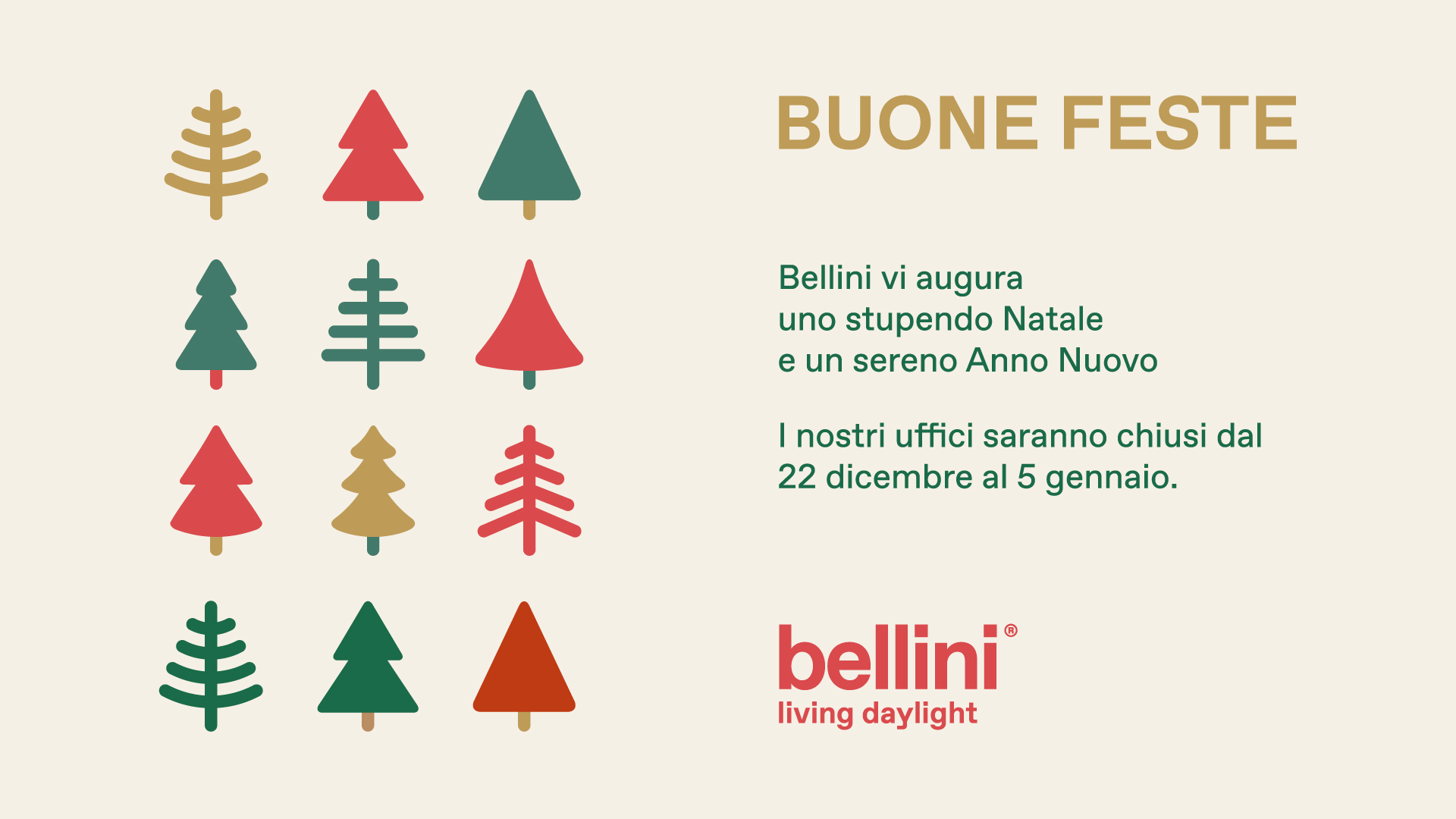 Auguri di buone feste 2022 by Bellini SRL
